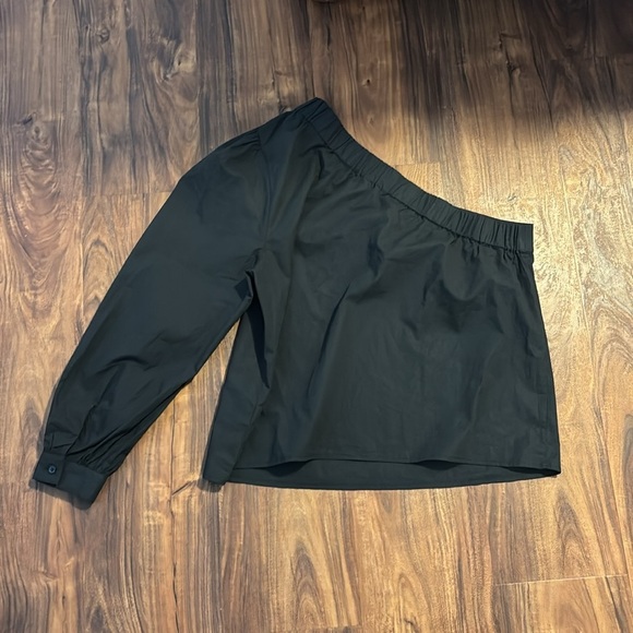 Rails One Shoulder Button Down Shirt Blouse - Picture 4 of 4